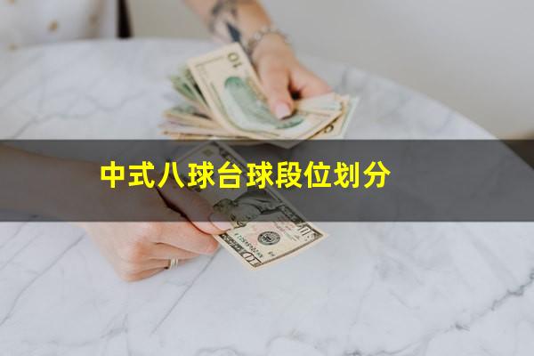 中式八球台球段位划分