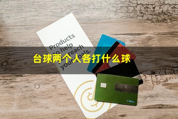 台球两个人各打什么球