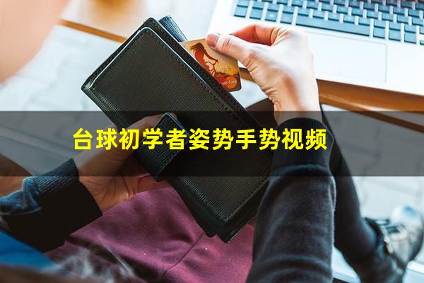 台球初学者姿势手势视频