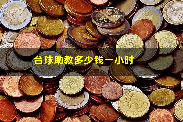 台球助教多少钱一小时