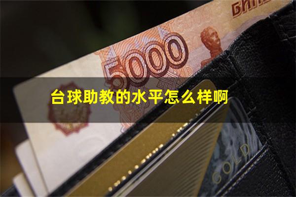 台球助教的水平怎么样啊