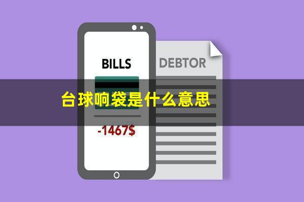 台球响袋是什么意思