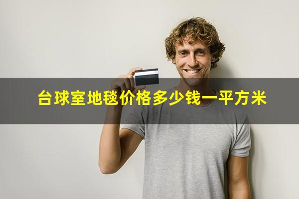 台球室地毯价格多少钱一平方米