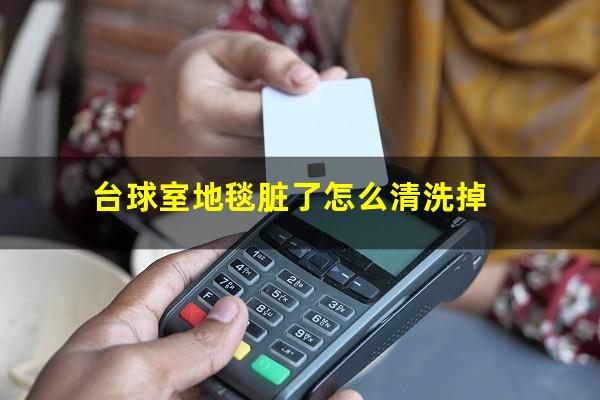 台球室地毯脏了怎么清洗掉