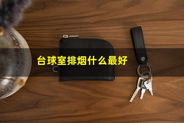 台球室排烟什么最好