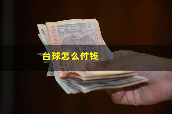 台球怎么付钱