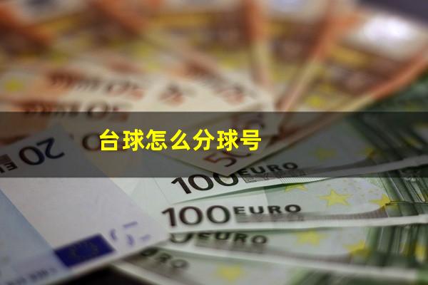 台球怎么分球号