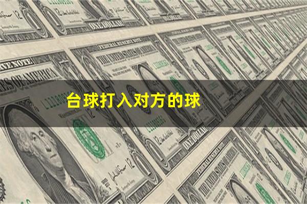台球打入对方的球