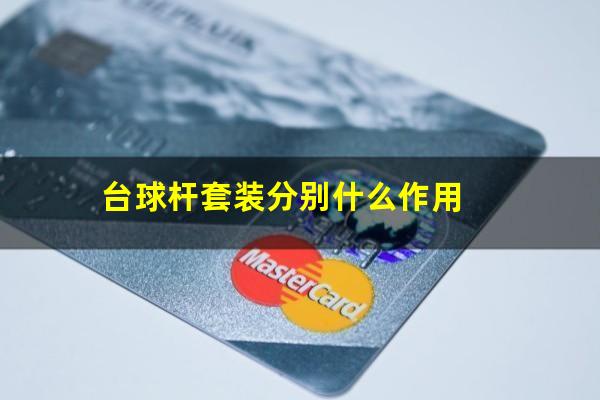 台球杆套装分别什么作用