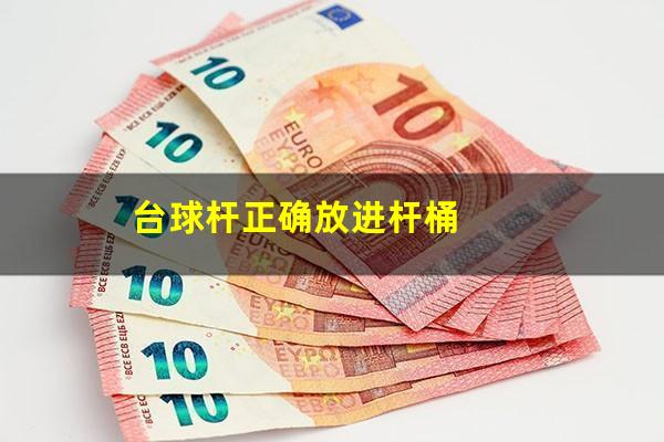 台球杆正确放进杆桶