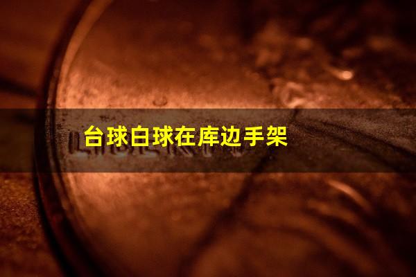 台球白球在库边手架