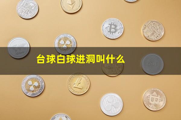 台球白球进洞叫什么