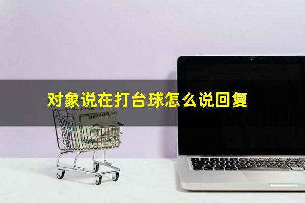 对象说在打台球怎么说回复