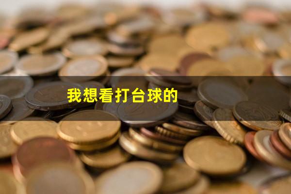我想看打台球的