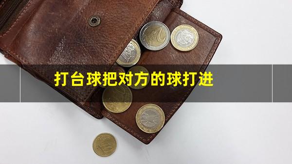打台球把对方的球打进