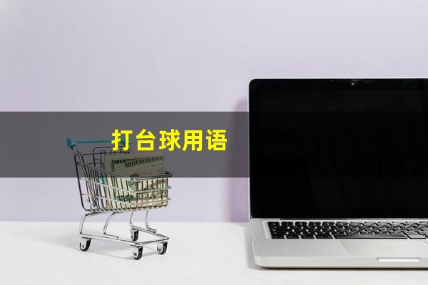 打台球用语