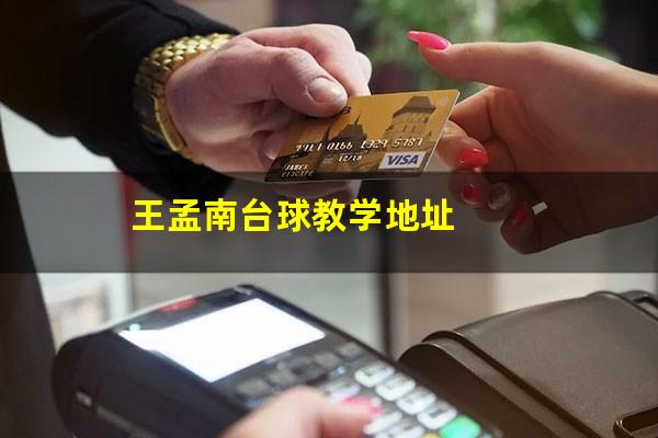 王孟南台球教学地址