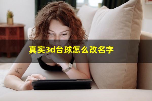真实3d台球怎么改名字